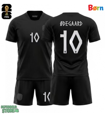 Norge Martin Odegaard #10 Replika Babytøj Udebanesæt Børn VM 2026 Kortærmet (+ Korte bukser)